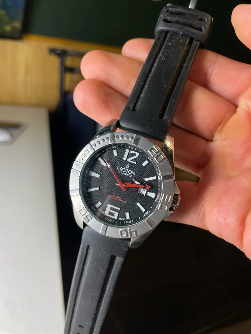 Croton Sea Diver Watch 20 ATM Stainless Steel CA301203